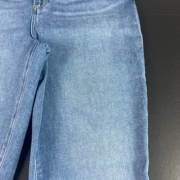 Paige Jeans Womens 34x25* Cindy Cropped Straight Blue Faded Raw Hem Denim Tag 33 - Picture 3 of 16